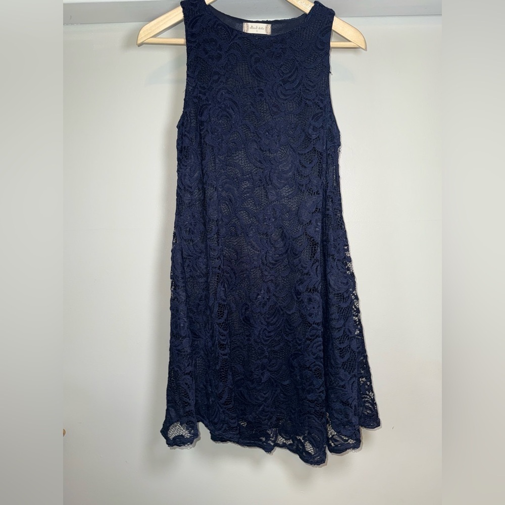 Altar’d State Navy Lace Sleeveless Dress Size Small